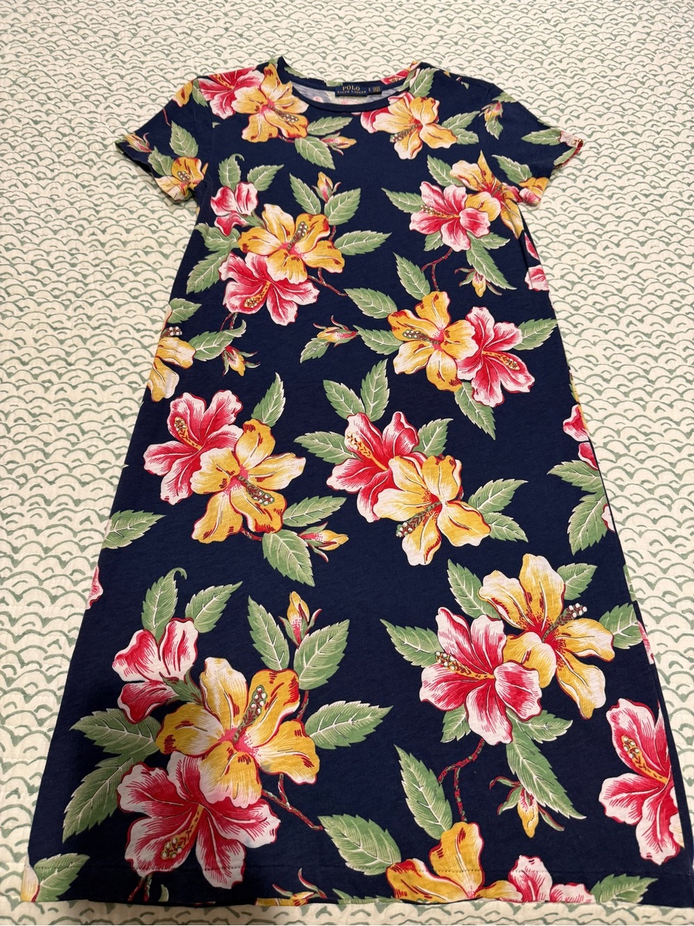 Polo by Ralph Lauren Navy Floral T-Shirt Dress